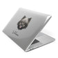 Keeshond Personalised Apple MacBook Case Side View