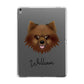 Keeshond Personalised Apple iPad Grey Case