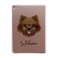Keeshond Personalised Apple iPad Rose Gold Case