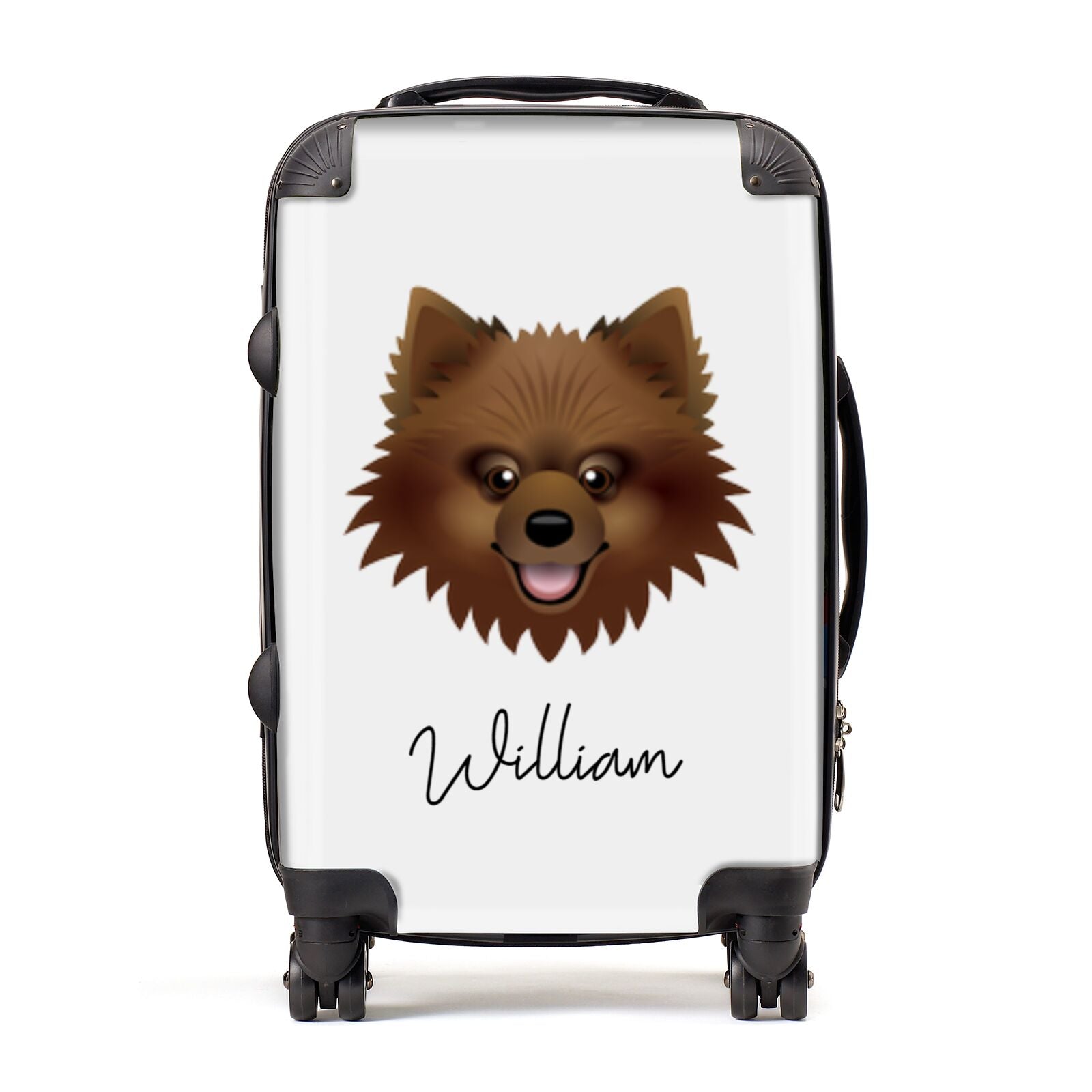 Keeshond Personalised Suitcase