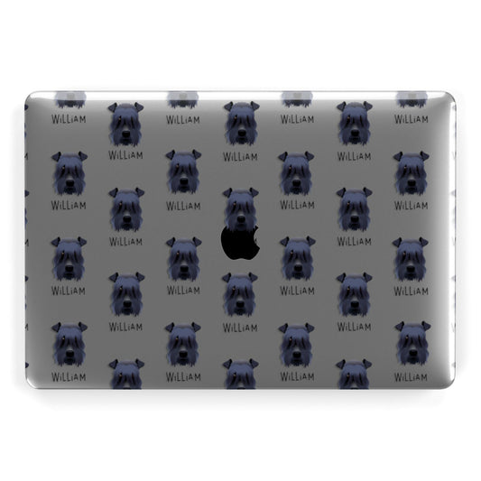 Kerry Blue Terrier Icon with Name Apple MacBook Case