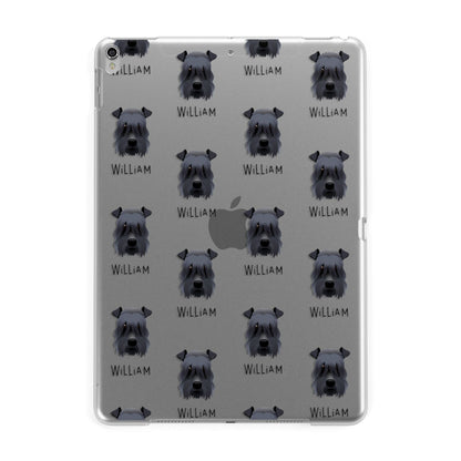 Kerry Blue Terrier Icon with Name Apple iPad Silver Case