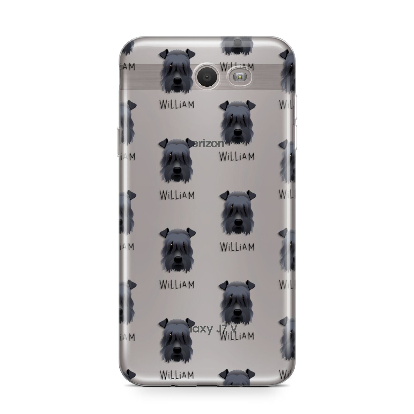 Kerry Blue Terrier Icon with Name Samsung Galaxy J7 2017 Case