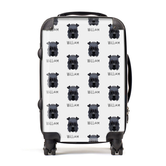 Kerry Blue Terrier Icon with Name Suitcase