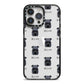 Kerry Blue Terrier Icon with Name iPhone 14 Pro Max Black Impact Case on Silver phone