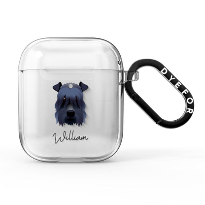 Kerry Blue Terrier Personalised AirPods Clear Case