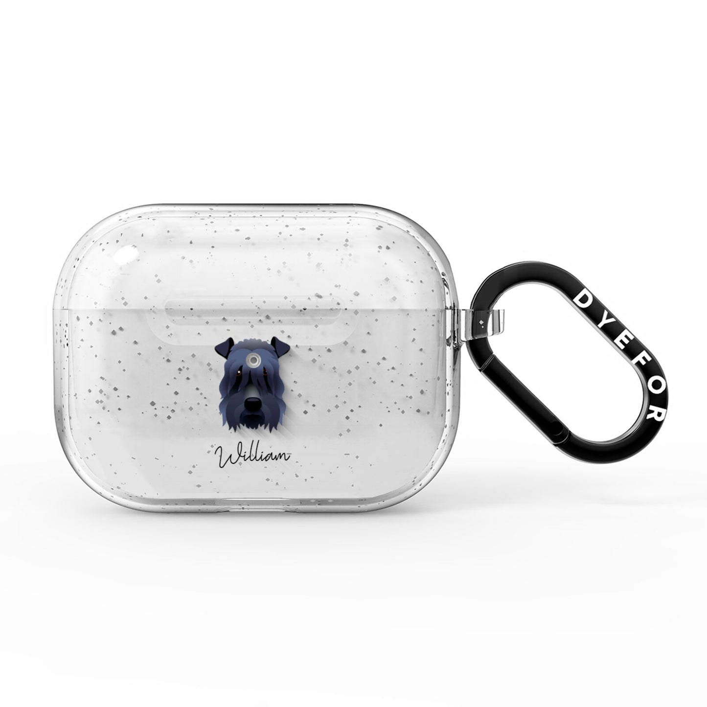 Kerry Blue Terrier Personalised AirPods Pro Glitter Case