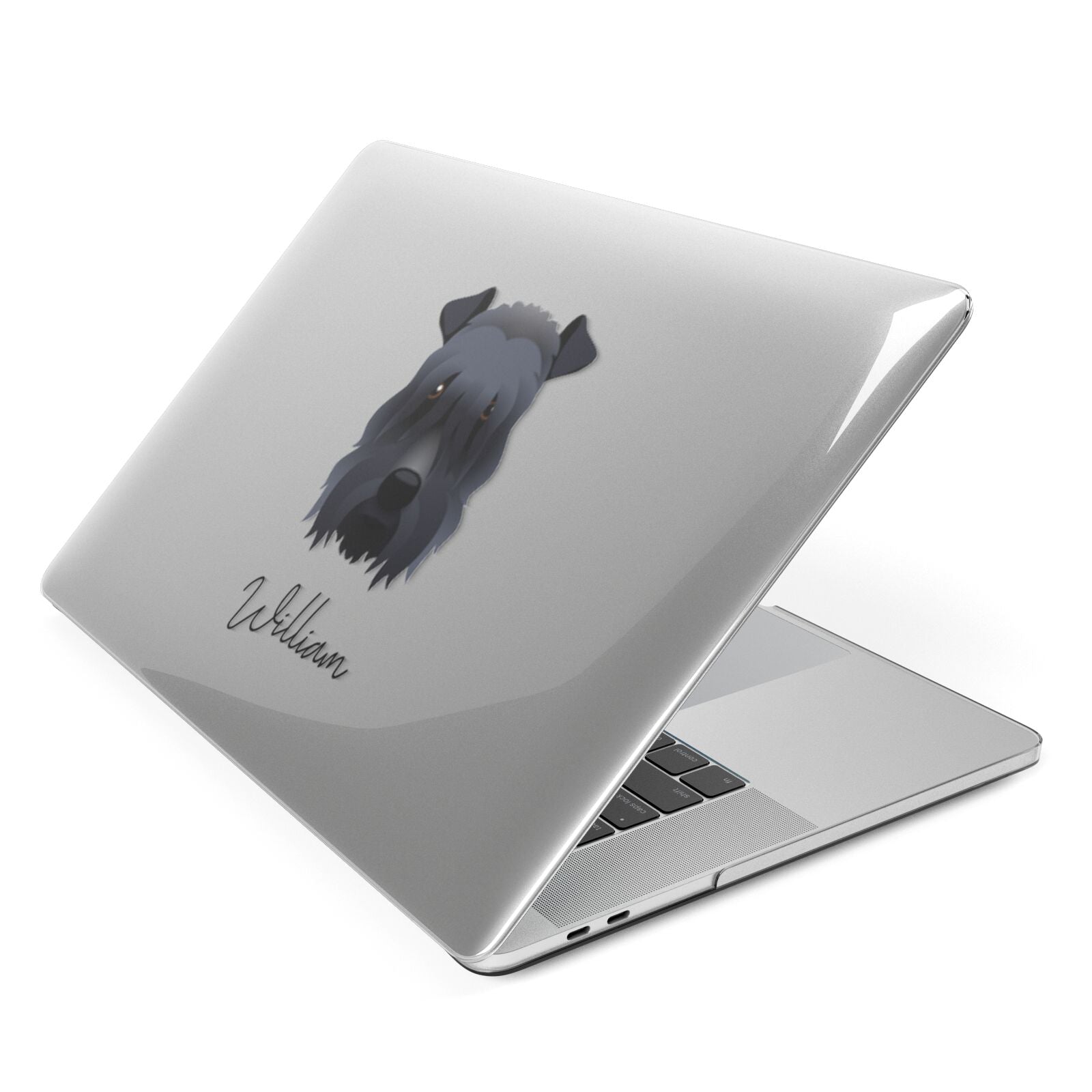 Kerry Blue Terrier Personalised Apple MacBook Case Side View