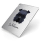Kerry Blue Terrier Personalised Apple iPad Case on Silver iPad Side View