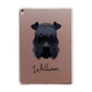 Kerry Blue Terrier Personalised Apple iPad Rose Gold Case