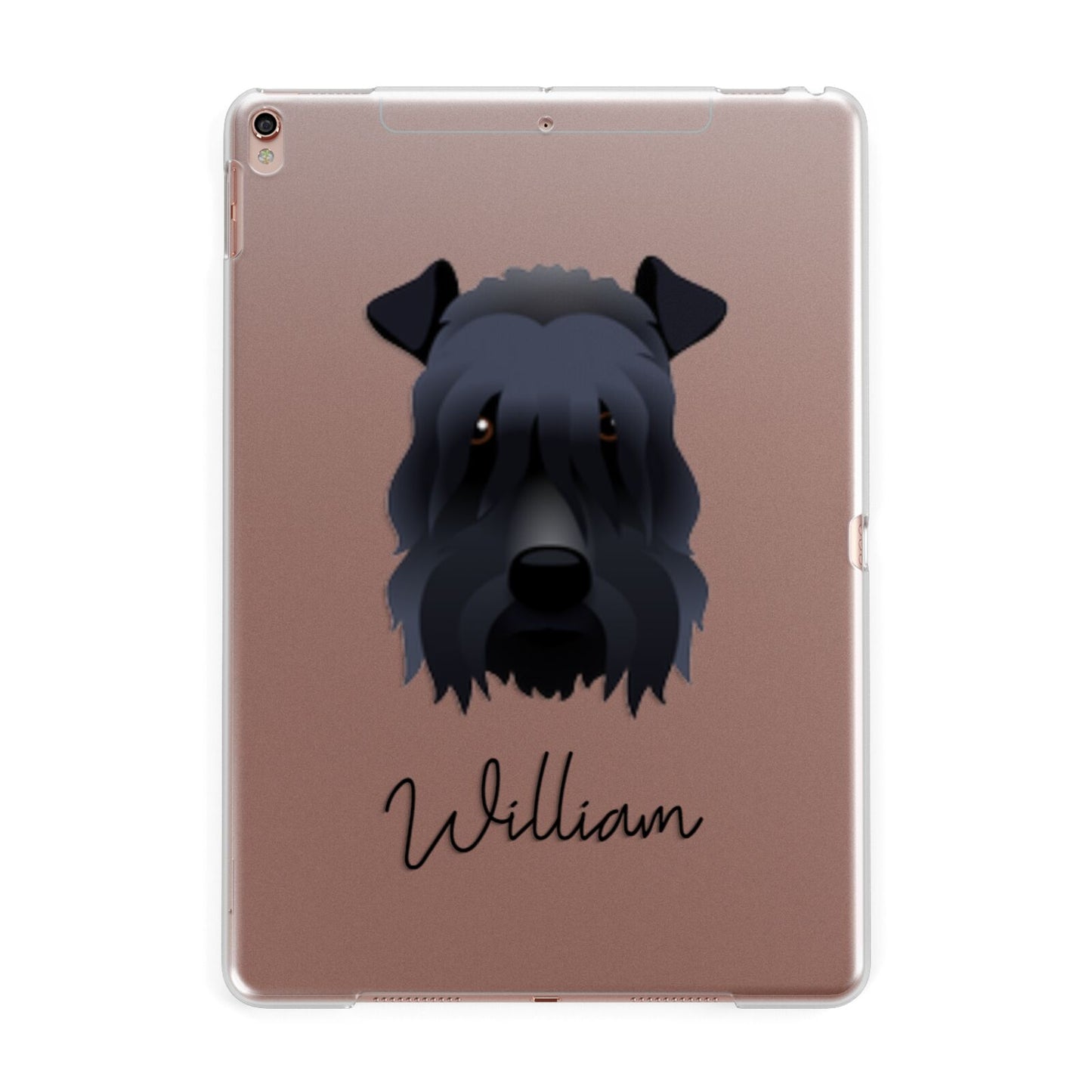 Kerry Blue Terrier Personalised Apple iPad Rose Gold Case
