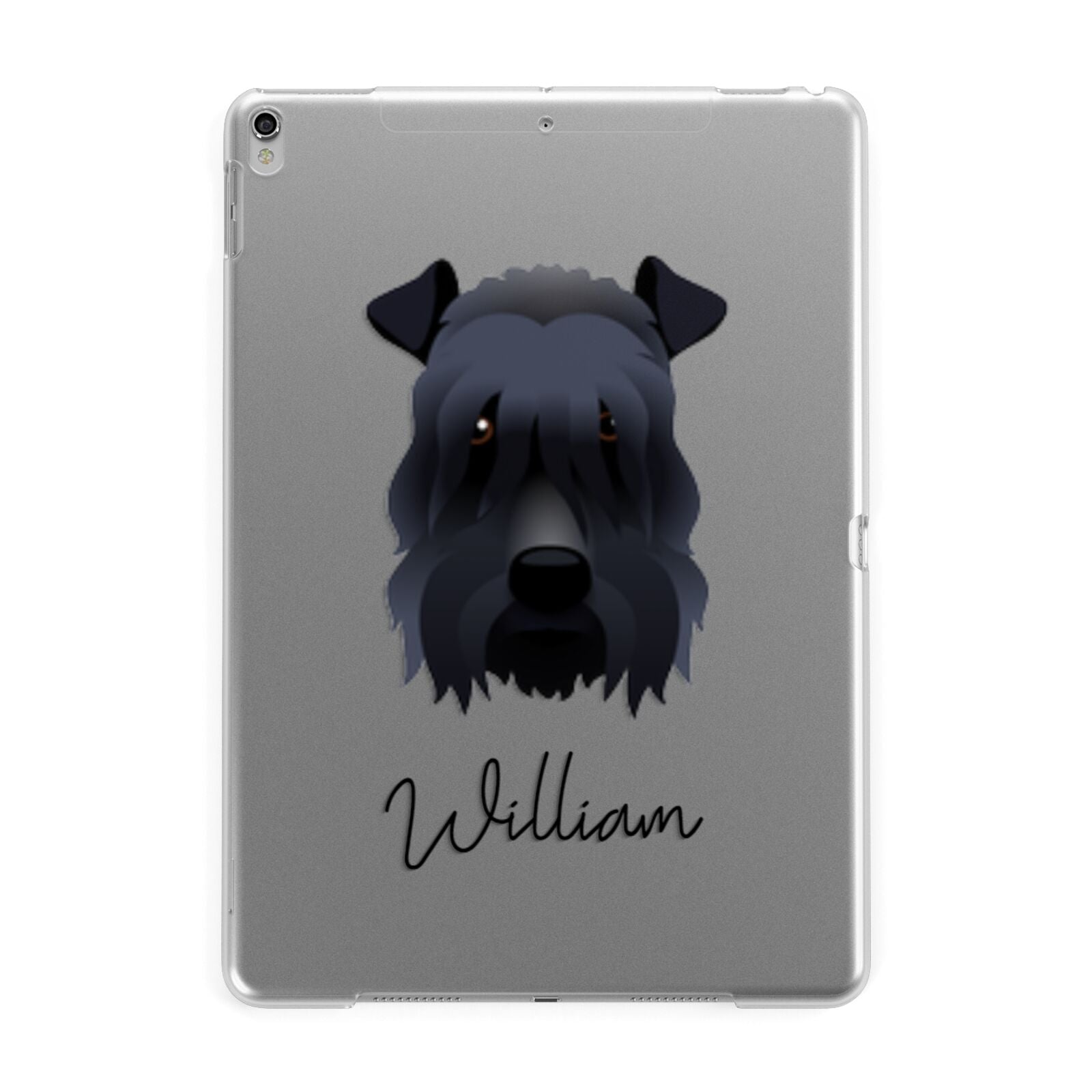 Kerry Blue Terrier Personalised Apple iPad Silver Case