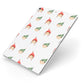 Kids Christmas Apple iPad Case on Silver iPad Side View