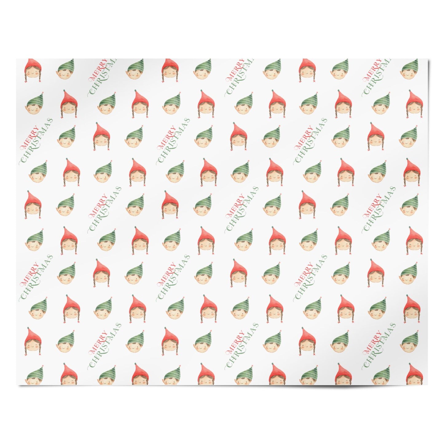 Kids Christmas Personalised Wrapping Paper Alternative