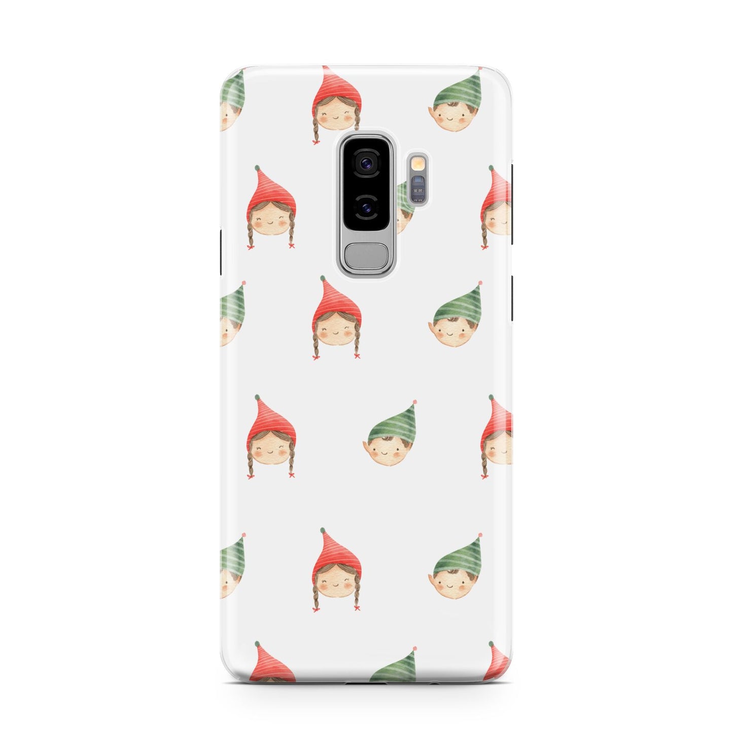 Kids Christmas Samsung Galaxy S9 Plus Case on Silver phone