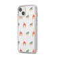 Kids Christmas iPhone 14 Plus Clear Tough Case Starlight Angled Image