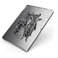 Kimono Devils Apple iPad Case on Grey iPad Side View