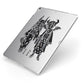 Kimono Devils Apple iPad Case on Silver iPad Side View