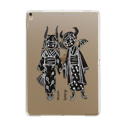 Kimono Devils Apple iPad Gold Case
