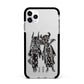 Kimono Devils Apple iPhone 11 Pro Max in Silver with Black Impact Case