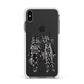 Kimono Devils Apple iPhone Xs Max Impact Case White Edge on Black Phone