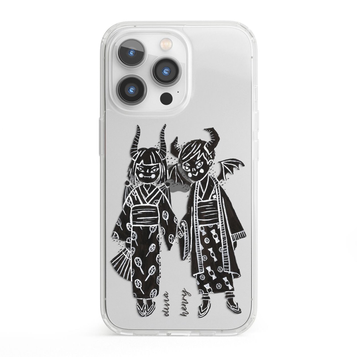 Kimono Devils iPhone 13 Pro Clear Bumper Case