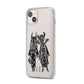 Kimono Devils iPhone 14 Plus Clear Tough Case Starlight Angled Image