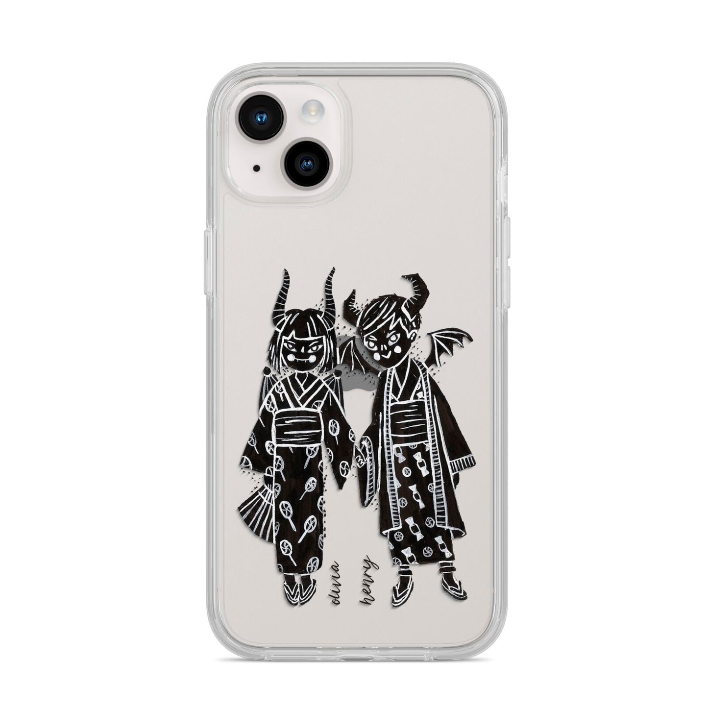 Kimono Devils iPhone 14 Plus Clear Tough Case Starlight