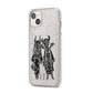Kimono Devils iPhone 14 Plus Glitter Tough Case Starlight Angled Image