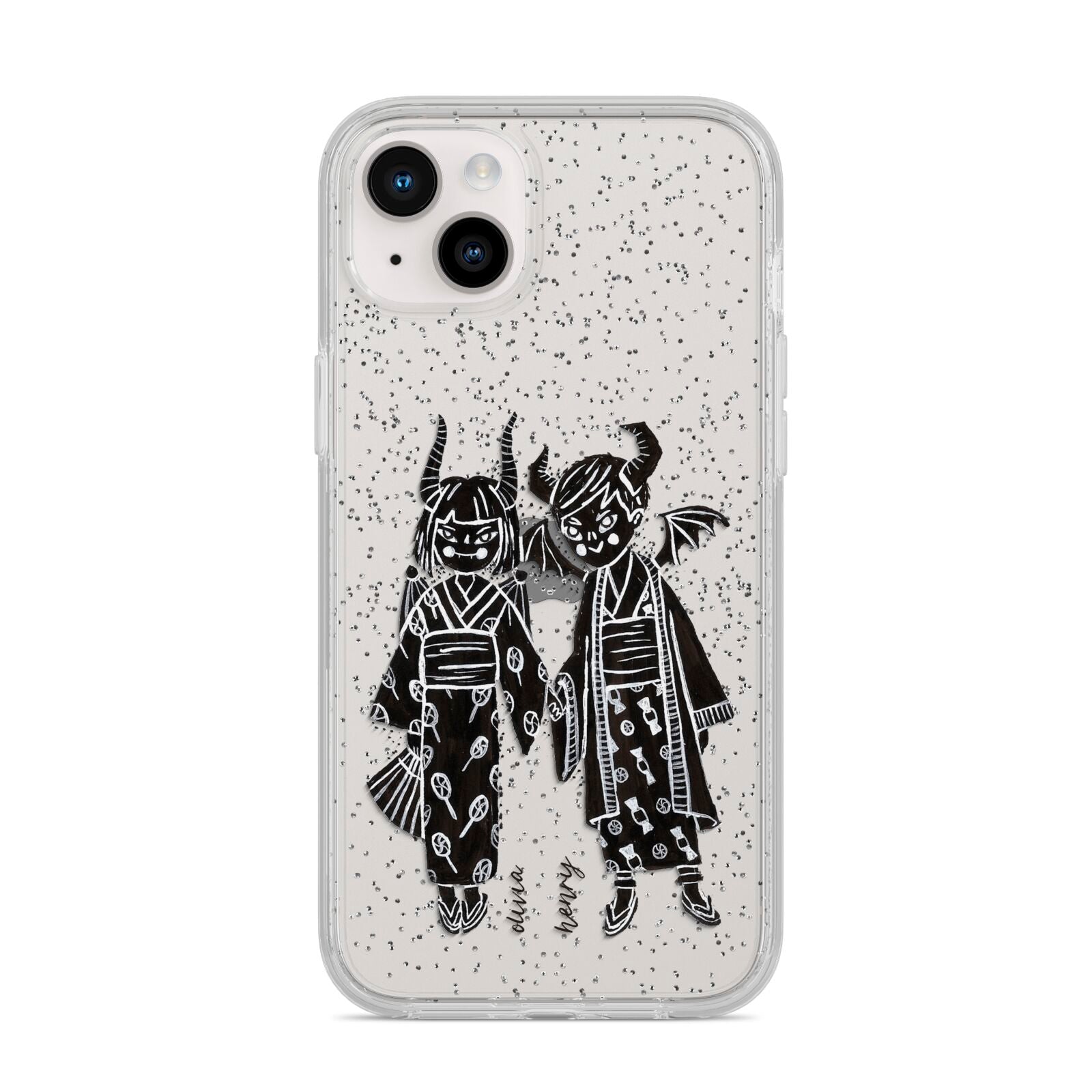 Kimono Devils iPhone 14 Plus Glitter Tough Case Starlight