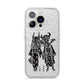 Kimono Devils iPhone 14 Pro Glitter Tough Case Silver