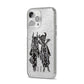 Kimono Devils iPhone 14 Pro Max Glitter Tough Case Silver Angled Image