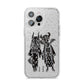 Kimono Devils iPhone 14 Pro Max Glitter Tough Case Silver