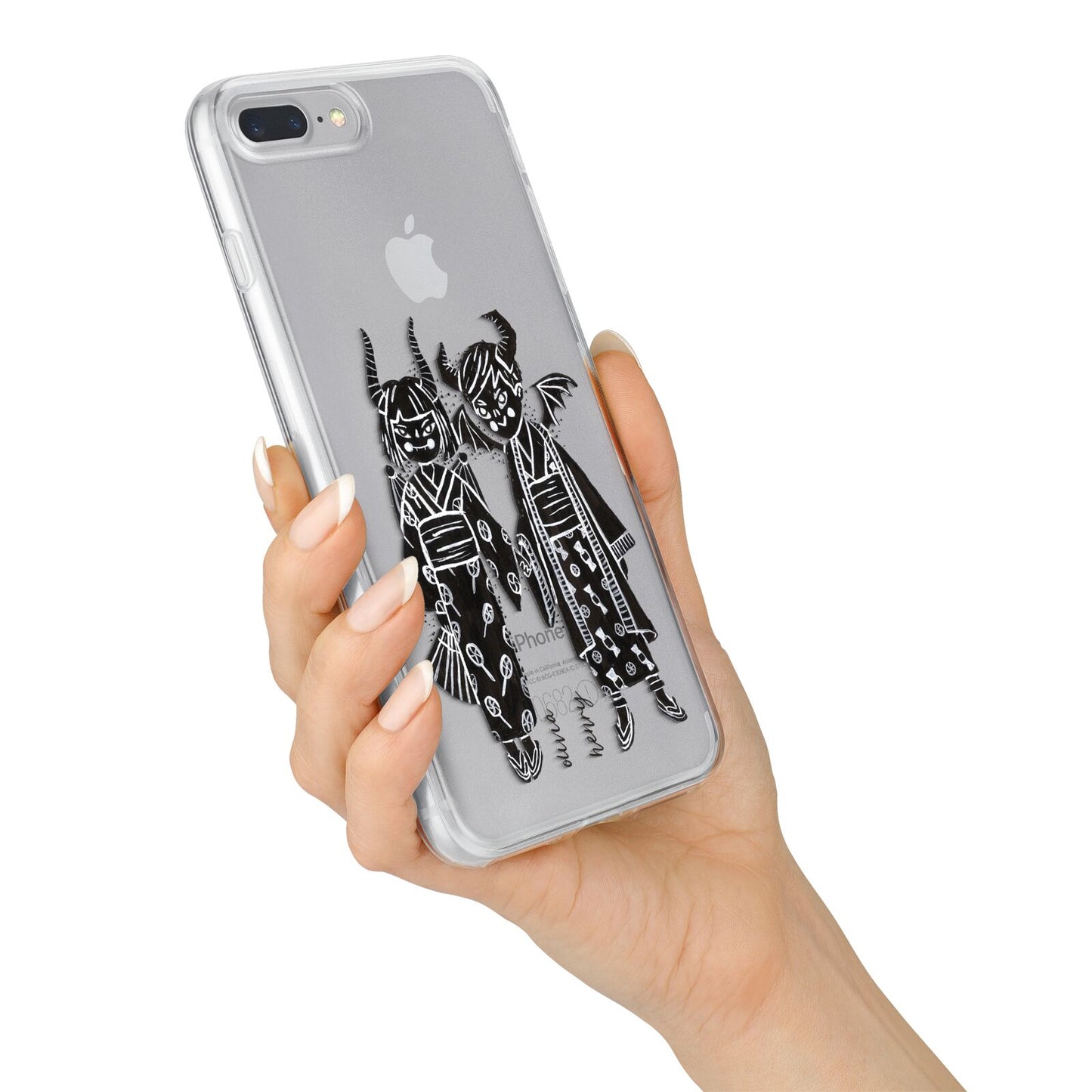 Kimono Devils iPhone 7 Plus Bumper Case on Silver iPhone Alternative Image