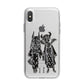 Kimono Devils iPhone X Bumper Case on Silver iPhone Alternative Image 1