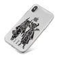 Kimono Devils iPhone X Bumper Case on Silver iPhone