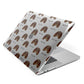 King Charles Spaniel Icon with Name Apple MacBook Case Side View