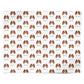 King Charles Spaniel Icon with Name Personalised Wrapping Paper Alternative