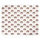 King Charles Spaniel Icon with Name Personalised Wrapping Paper Alternative