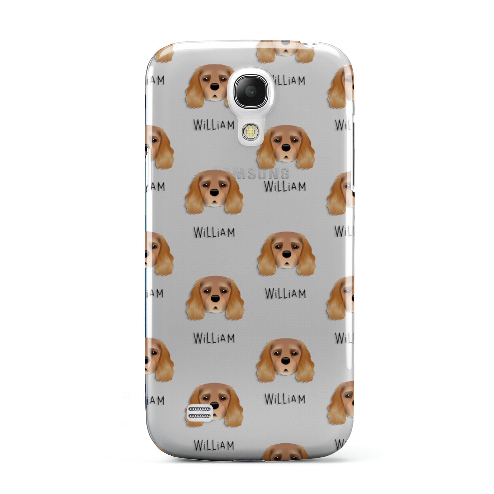 King Charles Spaniel Icon with Name Samsung Galaxy S4 Mini Case
