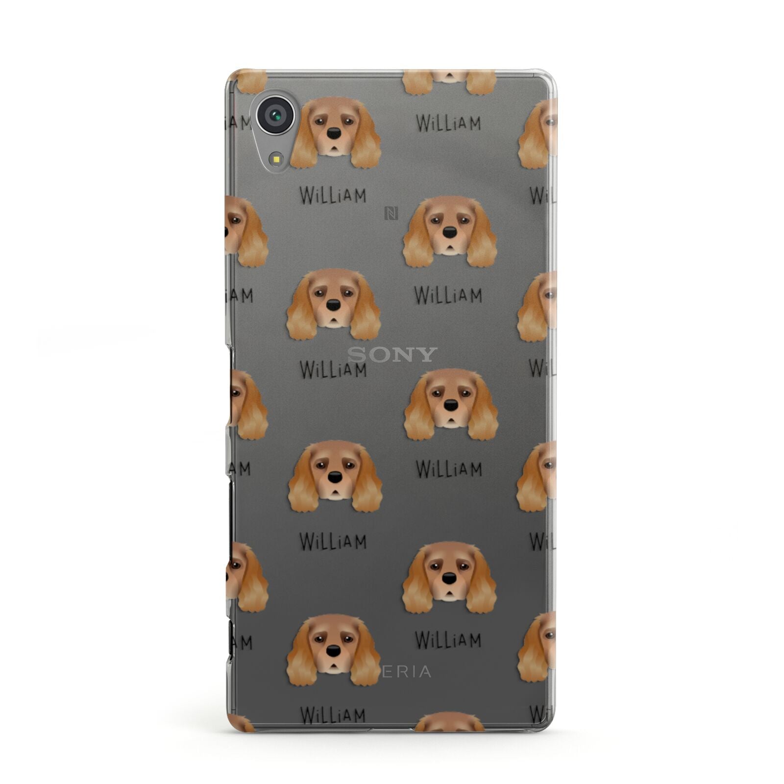 King Charles Spaniel Icon with Name Sony Xperia Case