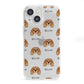 King Charles Spaniel Icon with Name iPhone 13 Mini Clear Bumper Case