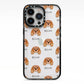 King Charles Spaniel Icon with Name iPhone 13 Pro Black Impact Case on Silver phone