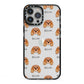 King Charles Spaniel Icon with Name iPhone 13 Pro Max Black Impact Case on Silver phone
