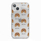 King Charles Spaniel Icon with Name iPhone 13 TPU Impact Case with White Edges