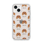 King Charles Spaniel Icon with Name iPhone 14 Clear Tough Case Starlight