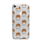King Charles Spaniel Icon with Name iPhone 7 Bumper Case on Silver iPhone