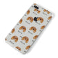 King Charles Spaniel Icon with Name iPhone 8 Plus Bumper Case on Silver iPhone Alternative Image