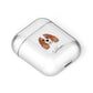 King Charles Spaniel Personalised AirPods Case Laid Flat