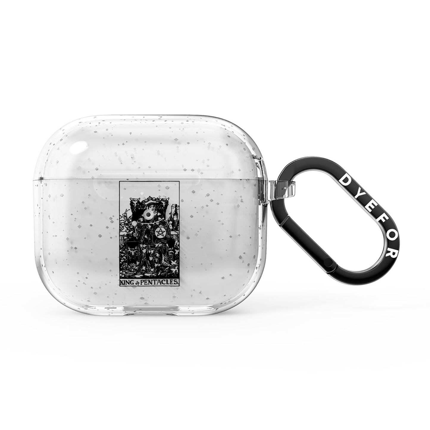 King of Pentacles Monochrome AirPods Glitter Case 3rd Gen